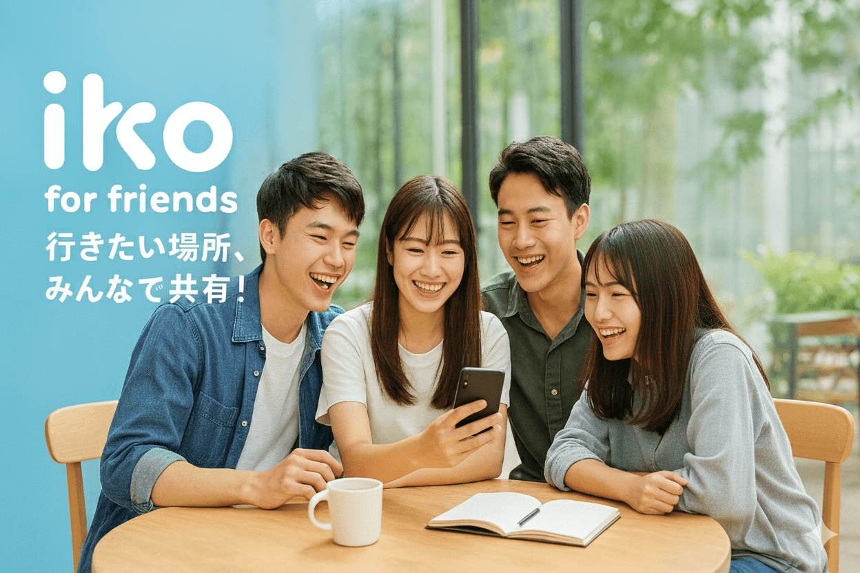 iko for Friendsアプリのスクリーンショット - 友達・家族グループで使える共有マップ